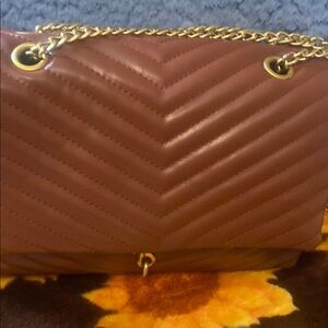 Elegant Brown Quilted Women's Bag